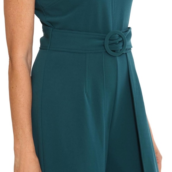 Elegant Teal Jumpsuit - Picture 2 of 3